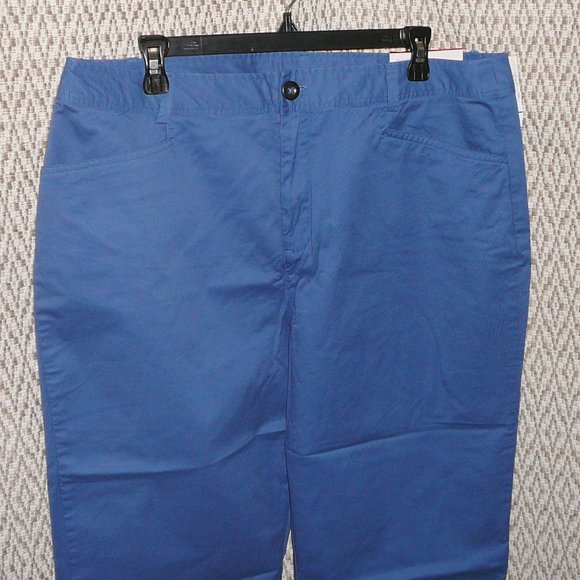 CJ Banks Capri Pants Classic Fit Cotton Stretch with Pockets 16 NWT - Picture 2 of 8